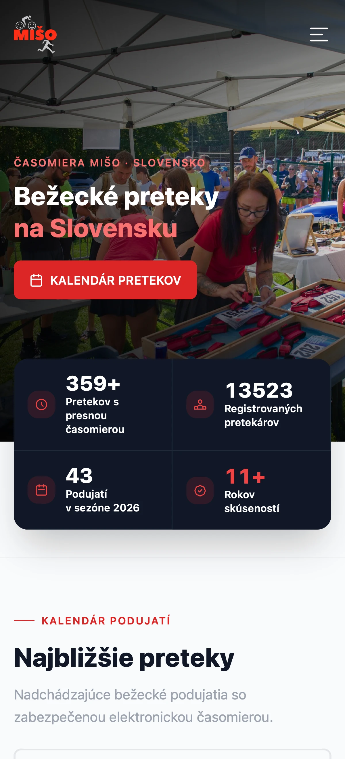 Časomiera Mišo mobile