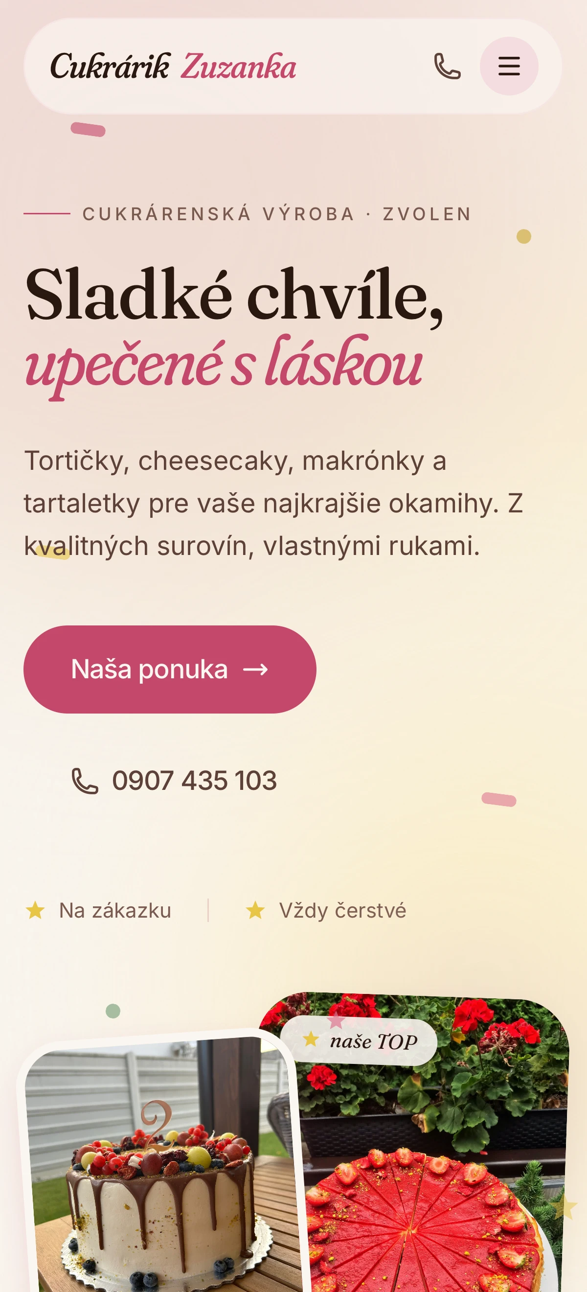 Cukrárik Zuzanka mobile